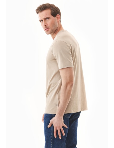 T-SHIRT IN COTONE BIOLOGICO TINTA CON TINTURE VEGETALI "NATURAL DYED"