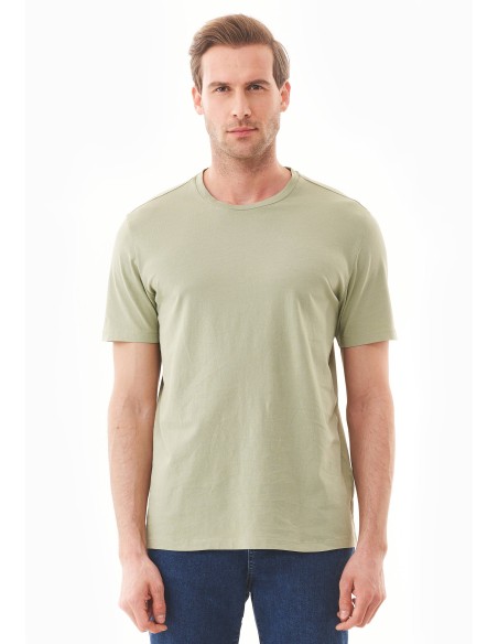 T-SHIRT IN COTONE BIOLOGICO TINTA CON TINTURE VEGETALI "NATURAL DYED"