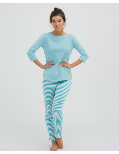 MAGLIA PIGIAMA A MANICHE 3/4 IN COTONE BIOLOGICO...