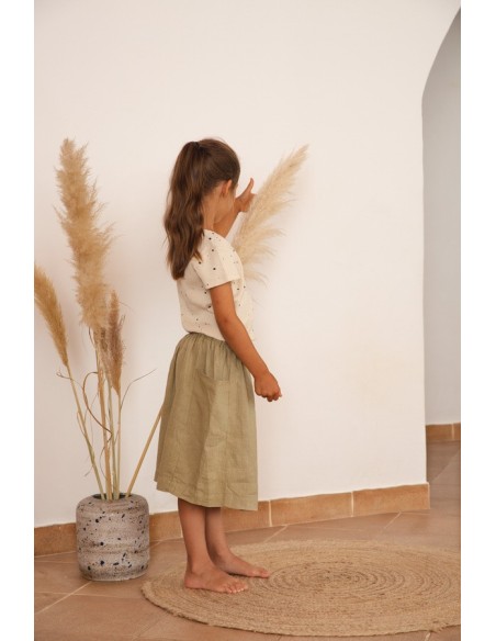 GONNA BIMBA IN 100% LINO BIOLOGICO "POCKET"