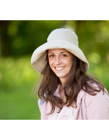 CAPPELLO IN 100%  LINO A TESA LARGA "SOFIE"