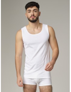 CANOTTA UOMO IN COTONE BIOLOGICO A COSTINA 2