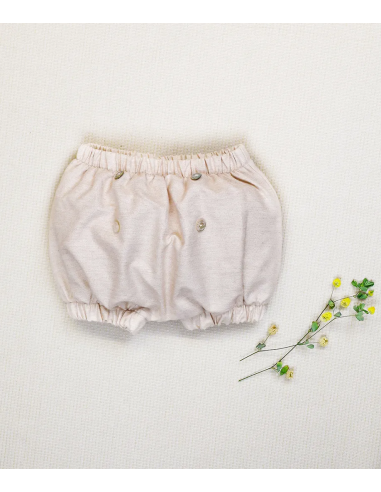 SHORTS BABY IN COTONE BIOLOGICO NATURALE NON...