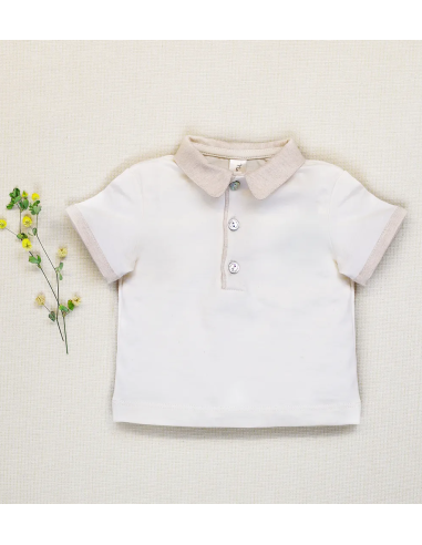 T-SHIRT IN COTONE NATURALE "OXFORD"