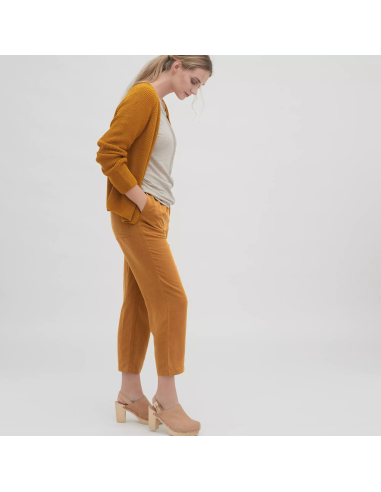 PANTALONE CUOLOTTE IN LYOCELL E LINO "ODINE"