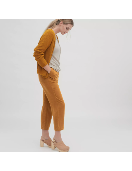 PANTALONE CUOLOTTE IN LYOCELL E LINO "ODINE"