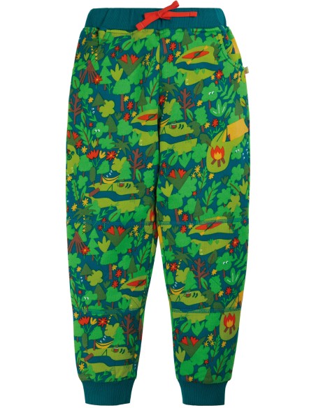 PANTALONE IN FELPA GARZATA DI COTONE BIOLOGICO "SNUG"