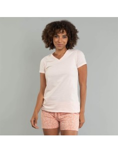 PIGIAMA CORTO IN COTONE BIOLOGICO "MIRIAM" - PESCA