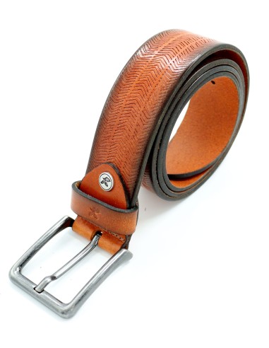 CINTURA UOMO IN CUOIO A CONCIA VEGETALE "MATTEO"

