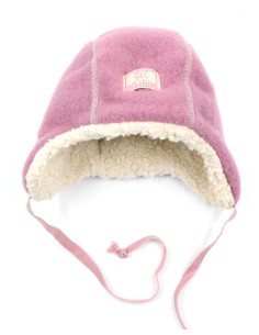 Passamontagna Pickapooh - Cappello per bambini in lana biologica Max-Fucsia