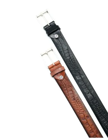 CINTURA UOMO IN CUOIO A CONCIA VEGETALE "LONDA"