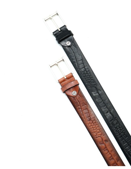 CINTURA UOMO IN CUOIO A CONCIA VEGETALE "LONDA"