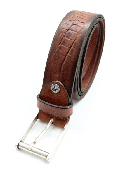 CINTURA UOMO IN CUOIO A CONCIA VEGETALE "LONDA"