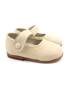 BALLERINE BABY CON SUOLA - NATURALE