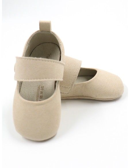 BALLERINE BABY BATTESIMO CON SUOLA MORBIDA IN SUEDE
