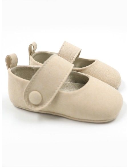 BALLERINE BABY BATTESIMO CON SUOLA MORBIDA IN SUEDE
