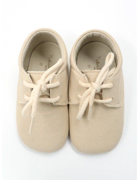 SCARPINA STRINGATA BABY CON SUOLA MORBIDA SUEDE