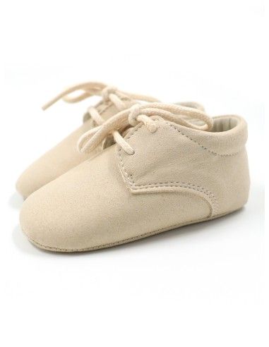SCARPINA STRINGATA BABY CON SUOLA MORBIDA SUEDE