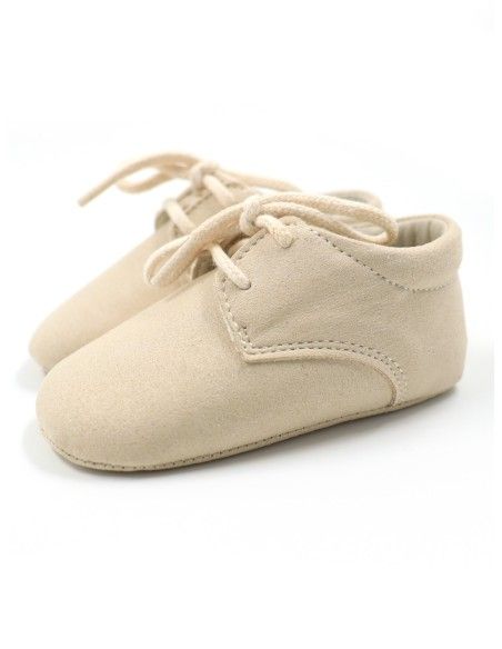 SCARPINA STRINGATA BABY CON SUOLA MORBIDA SUEDE