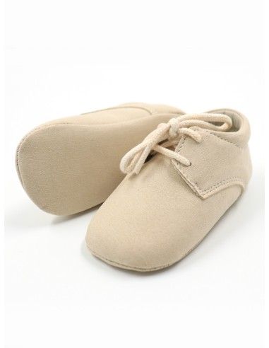 SCARPINA STRINGATA BABY CON SUOLA MORBIDA SUEDE