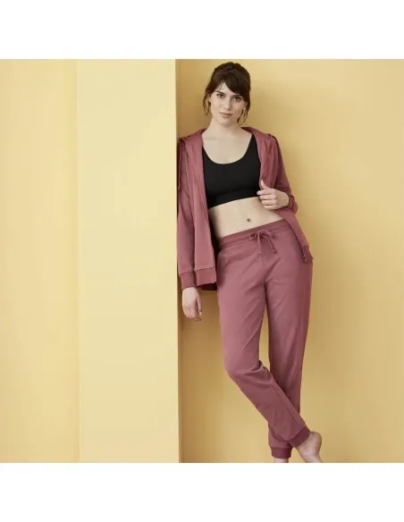 PANTAJOGGING IN FELPA DI COTONE BIOLOGICO "LAVINIA"