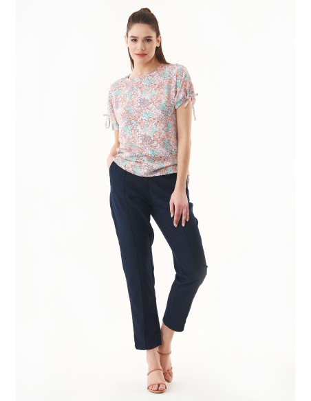 BLUSA IN 100% ECOVISCOSA "COLOUR FLOWER"