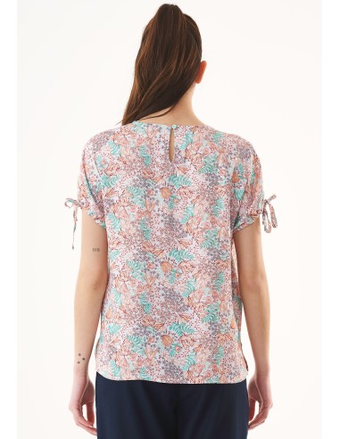 BLUSA IN 100% ECOVISCOSA "COLOUR FLOWER"