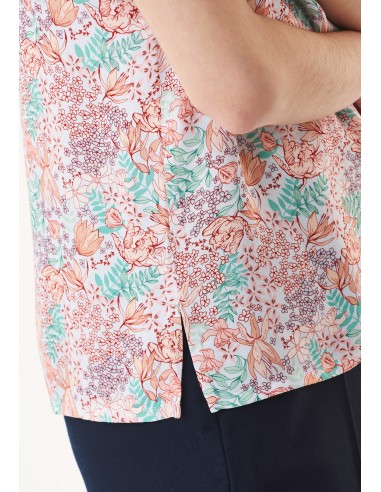 BLUSA IN 100% ECOVISCOSA "COLOUR FLOWER"