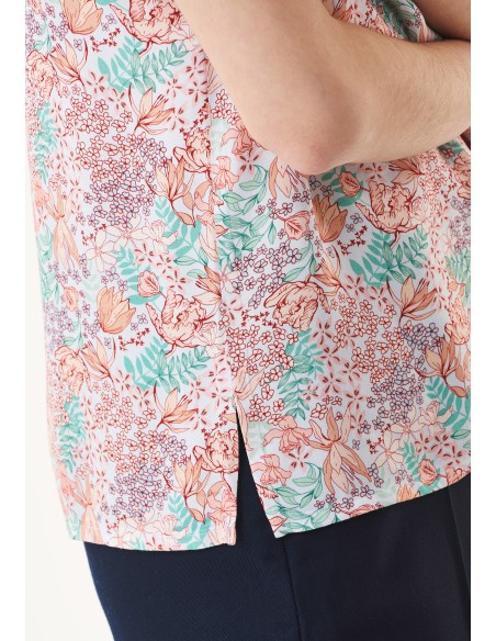 BLUSA IN 100% ECOVISCOSA "COLOUR FLOWER"