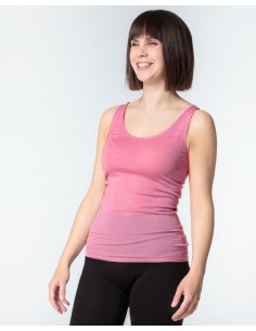 CANOTTA DONNA IN LANA E CASHMERE "CASHMERINO" - FUXIA