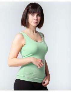 CANOTTA DONNA IN LANA E CASHMERE "CASHMERINO" - MENTA