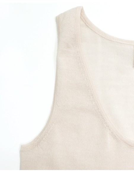 CANOTTA DONNA IN LANA E CASHMERE "CASHMERINO"