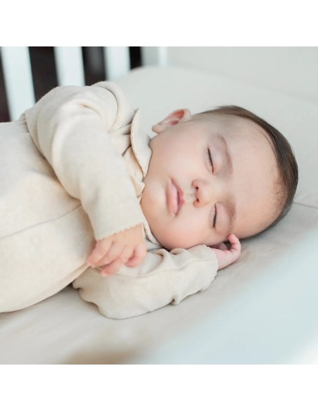 TUTINA  IN MORBIDO COTONE NATURALE NON TINTO APERTURA DAVANTI