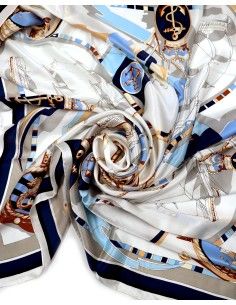 MAXI FOULARD "BOAT" 110X110 2