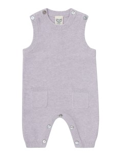 TUTINA SMANICATA IN COTONE-LINO CON TASCHE - LILLA