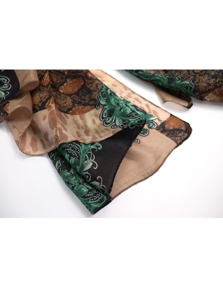 SCIARPA IN SETA 180X110 "JUNGLE"