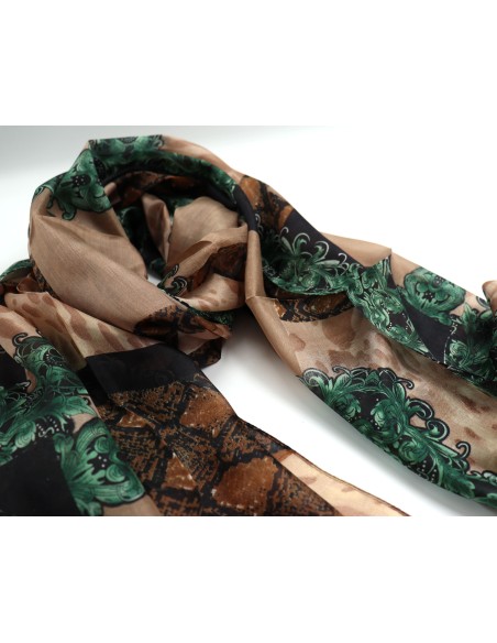 SCIARPA IN SETA 180X110 "JUNGLE"