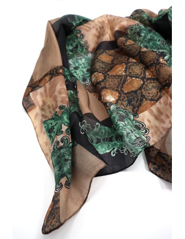 SCIARPA IN SETA 180X110 "JUNGLE"