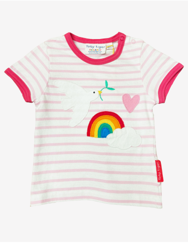 MAGLIA A MANICHE CORTE IN COTONE BIOLOGICO...