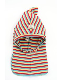 PASSAMONTAGNA BIMBI IN COTONE BIOLOGICO "MORITZ" - RIGHE...