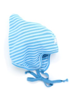 BERRETTO BIMBI IN COTONE BIOLOGICO "ZOE" - AZZURRO
