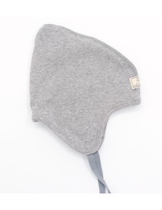 BERRETTO BIMBI IN COTONE BIOLOGICO "ZOE" - GRIGIO