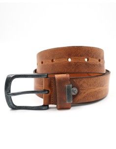 CINTURA UOMO IN CUOIO A CONCIA VEGETALE "ROBIN" - CUOIO 2