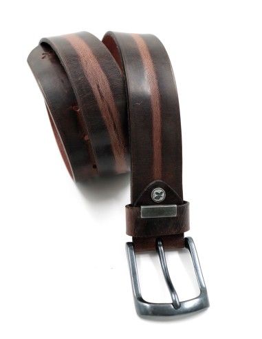 CINTURA UOMO IN CUOIO A CONCIA VEGETALE "ROBIN"