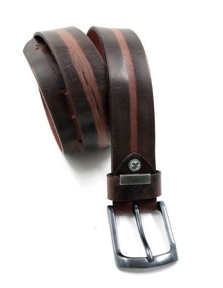 CINTURA UOMO IN CUOIO A CONCIA VEGETALE "ROBIN"