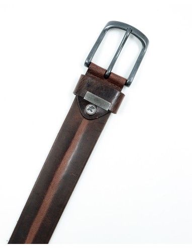 CINTURA UOMO IN CUOIO A CONCIA VEGETALE "ROBIN"