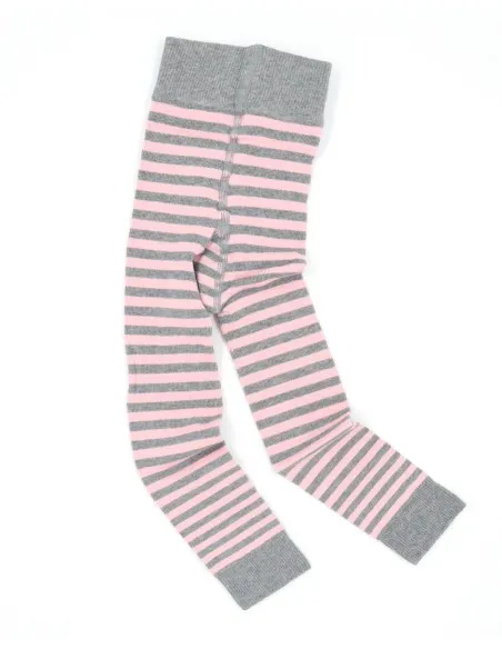 LEGGINGS BIMBI IN COTONE BIOLOGICO "RIGHE"