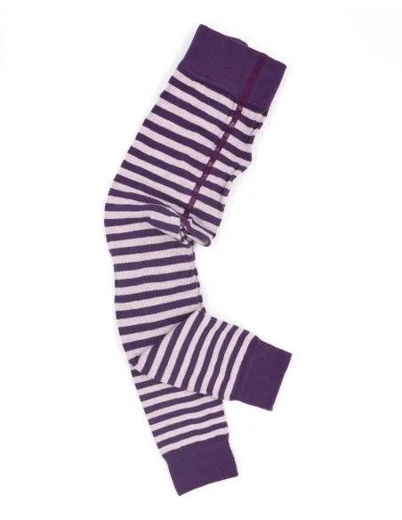 LEGGINGS BIMBI IN COTONE BIOLOGICO "RIGHE"