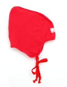 BERRETTO IN COTONE BIOLOGICO "ZOE" - ROSSO