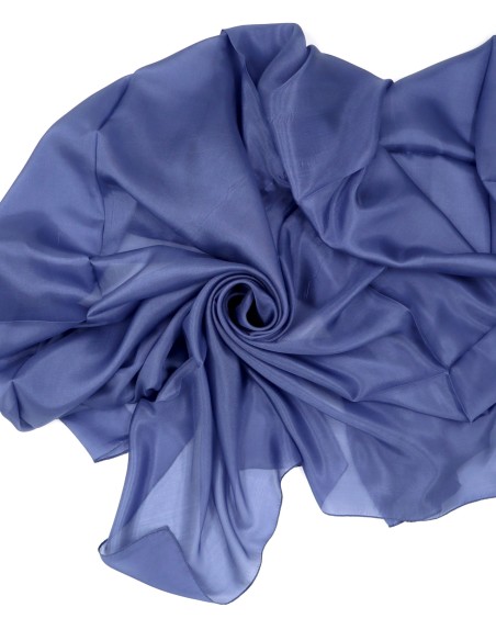 STOLA 180X110 CM IN PURA SETA CHIFFON "ALESSIA"